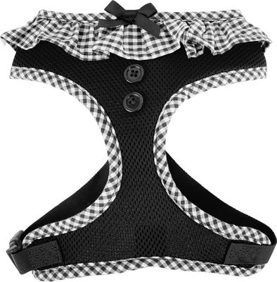 Show full view: Puppia Vivien A Style Polyester Back Clip Dog Harness, Black, Large: 20 to 29-in chest slide 7 of 11