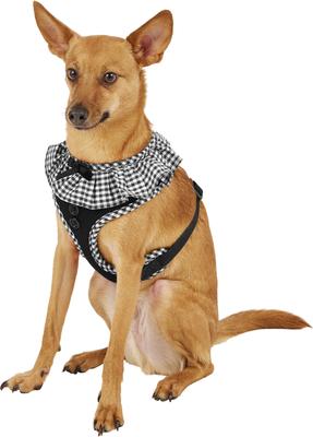 Show full view: Puppia Vivien A Style Polyester Back Clip Dog Harness, Black, Medium: 15 to 22-in chest slide 3 of 10
