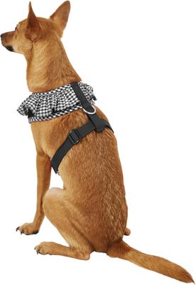 Show full view: Puppia Vivien A Style Polyester Back Clip Dog Harness, Black, Medium: 15 to 22-in chest slide 4 of 10