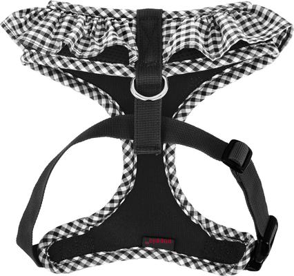 Show full view: Puppia Vivien A Style Polyester Back Clip Dog Harness, Black, Medium: 15 to 22-in chest slide 7 of 10