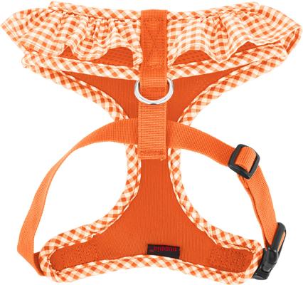 Show full view: Puppia Vivien A Style Polyester Back Clip Dog Harness, Orange, Medium: 15 to 22-in chest slide 7 of 10