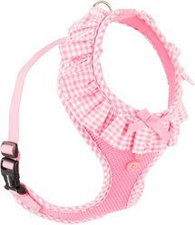 Puppia Vivien A Style Polyester Back Clip Dog Harness, Pink, Large: 20 to 29-in chest