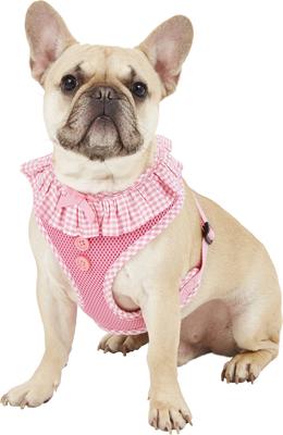 Show full view: Puppia Vivien A Style Polyester Back Clip Dog Harness, Pink, Large: 20 to 29-in chest slide 3 of 10