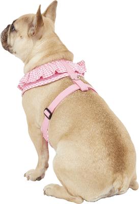 Show full view: Puppia Vivien A Style Polyester Back Clip Dog Harness, Pink, Large: 20 to 29-in chest slide 4 of 10