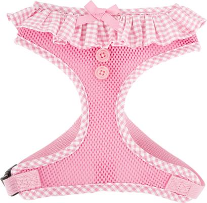 Show full view: Puppia Vivien A Style Polyester Back Clip Dog Harness, Pink, Large: 20 to 29-in chest slide 6 of 10