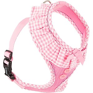 Puppia Vivien A Style Polyester Back Clip Dog Harness, Pink, Medium: 15 to 22-in chest