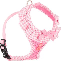 Puppia Vivien A Style Polyester Back Clip Dog Harness, Pink, Small: 12 to 17.5-in chest