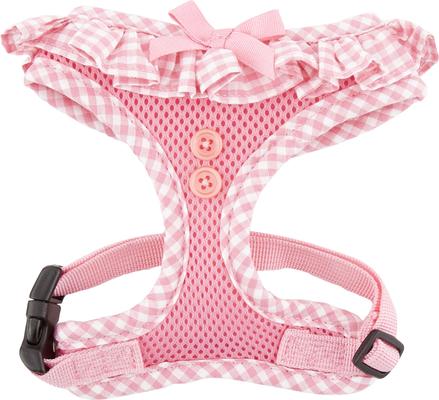 Show full view: Puppia Vivien A Style Polyester Back Clip Dog Harness, Pink, Small: 12 to 17.5-in chest slide 7 of 11
