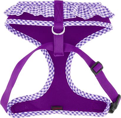 Show full view: Puppia Vivien A Style Polyester Back Clip Dog Harness, Purple, Large: 20 to 29-in chest slide 7 of 10
