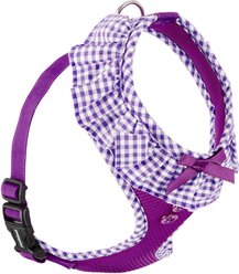 Puppia Vivien A Style Polyester Back Clip Dog Harness, Purple, Medium: 15 to 22-in chest