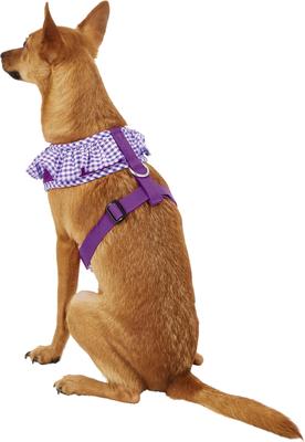 Show full view: Puppia Vivien A Style Polyester Back Clip Dog Harness, Purple, Medium: 15 to 22-in chest slide 4 of 10