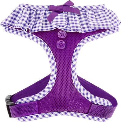 Show full view: Puppia Vivien A Style Polyester Back Clip Dog Harness, Purple, Medium: 15 to 22-in chest slide 6 of 10