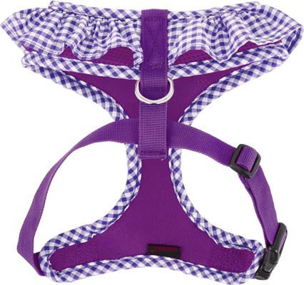 Show full view: Puppia Vivien A Style Polyester Back Clip Dog Harness, Purple, Medium: 15 to 22-in chest slide 7 of 10