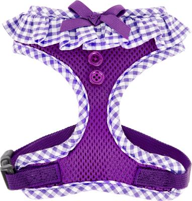 Show full view: Puppia Vivien A Style Polyester Back Clip Dog Harness, Purple, Small: 12 to 17.5-in chest slide 7 of 11
