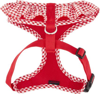 Show full view: Puppia Vivien A Style Polyester Back Clip Dog Harness, Red, Medium: 15 to 22-in chest slide 7 of 10