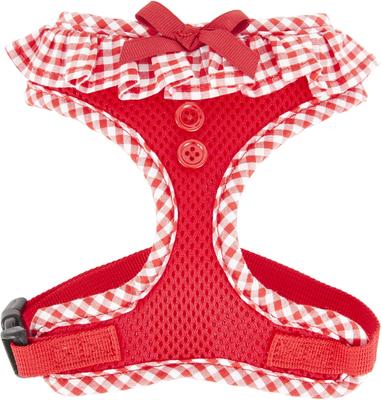 Show full view: Puppia Vivien A Style Polyester Back Clip Dog Harness, Red, Small: 12 to 17.5-in chest slide 6 of 10