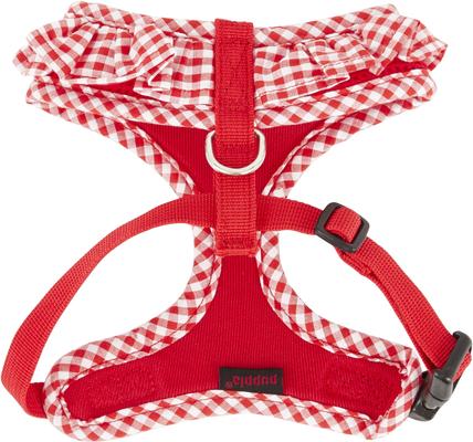 Show full view: Puppia Vivien A Style Polyester Back Clip Dog Harness, Red, Small: 12 to 17.5-in chest slide 7 of 10