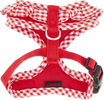 Show full view: Puppia Vivien A Style Polyester Back Clip Dog Harness, Red, X-Small: 9 to 12.5-in chest slide 8 of 11