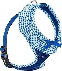 Puppia Vivien A Style Polyester Back Clip Dog Harness, Royal Blue, Medium: 15 to 22-in chest