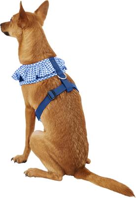 Show full view: Puppia Vivien A Style Polyester Back Clip Dog Harness, Royal Blue, Medium: 15 to 22-in chest slide 5 of 11