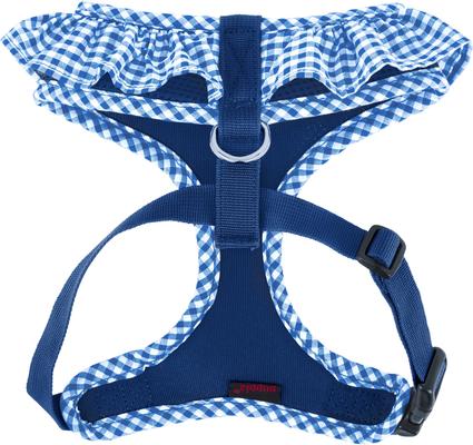 Show full view: Puppia Vivien A Style Polyester Back Clip Dog Harness, Royal Blue, Medium: 15 to 22-in chest slide 8 of 11