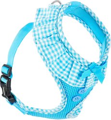 Puppia Vivien A Style Polyester Back Clip Dog Harness, Sky Blue, Medium: 15 to 22-in chest
