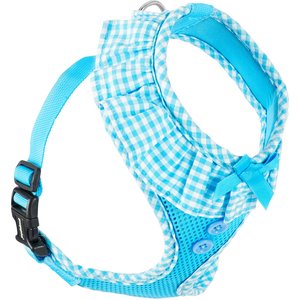 Puppia Vivien A Style Polyester Back Clip Dog Harness, Sky Blue, Medium: 15 to 22-in chest