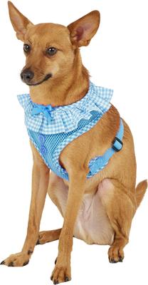 Show full view: Puppia Vivien A Style Polyester Back Clip Dog Harness, Sky Blue, Medium: 15 to 22-in chest slide 4 of 11