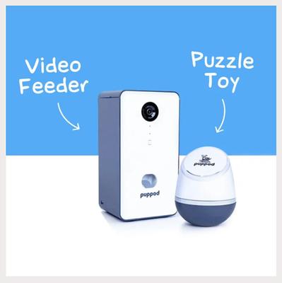 Show full view: PupPod Enrichment Training & Gaming System Positive Reinforcement Puzzle Toy Dog Feeder & Mobile App slide 6 of 10