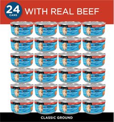 Puppy Chow Classic Ground Beef Pate Wet Puppy Food, 5.5-oz can, case of 24 slide 2 of 8
