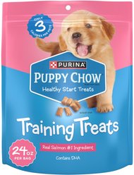 Puppy Chow Healthy Start Salmon Flavor Training Dog Treats, 24-oz pouch
