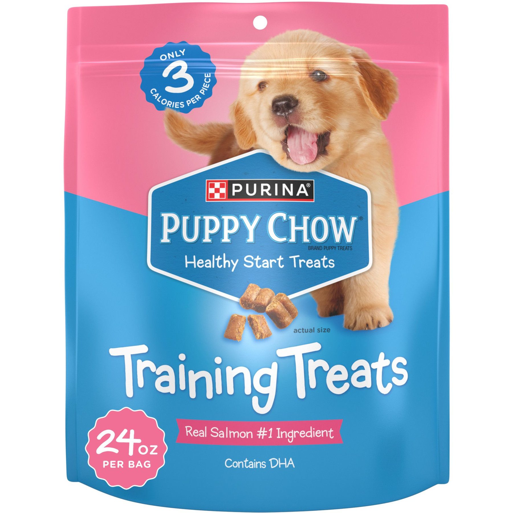Puppy Chow Healthy Start Salmon Flavor Training Dog Treats, 24-oz pouch