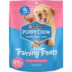 Puppy Chow Healthy Start Salmon Flavor Training Dog Treats, 24-oz pouch