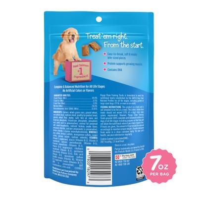 Show full view: Puppy Chow Healthy Start Salmon Flavor Training Dog Treats, 7-oz pouch slide 3 of 10