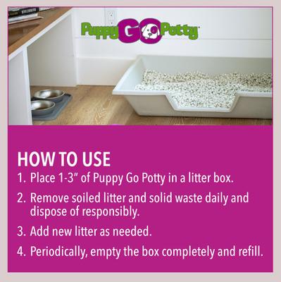Show full view: Puppy Go Potty Natural Paper Fiber Dog Litter, 8.5-lb bag slide 9 of 11