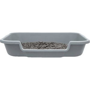 Puppy Pan Dog, Cat & Small Animal Litter Pan, Gray, Large