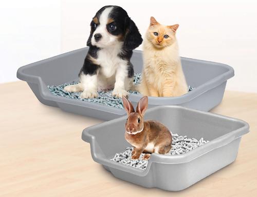 Show full view: Puppy Pan Dog, Cat & Small Animal Litter Pan, Gray, Large slide 5 of 8