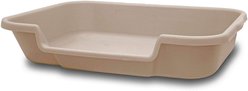 Puppy Pan Dog, Cat & Small Animal Litter Pan, Large, Tan