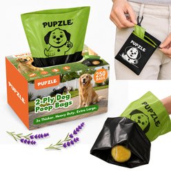 Pupzle Multi-layered Hand Protection 2-Ply Scented Dog Poop Bags, 250 count