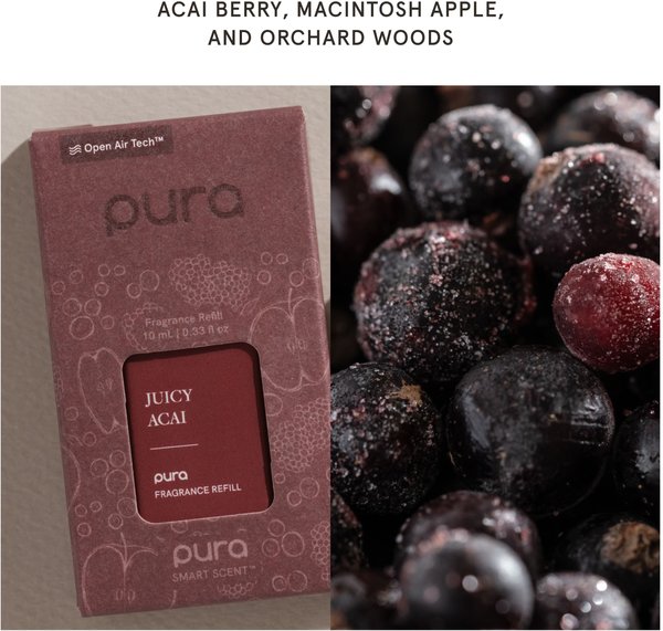 Show full view: Pura Deodorizing Fragrance Diffuser Refill, Juicy Acai slide 3 of 10