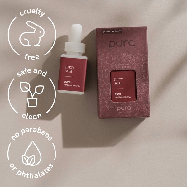 Show full view: Pura Deodorizing Fragrance Diffuser Refill, Juicy Acai slide 2 of 10