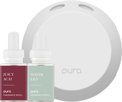 Pura Deodorizing Smart Fragrance Diffuser Starter Set, Water Lily & Juicy Acai