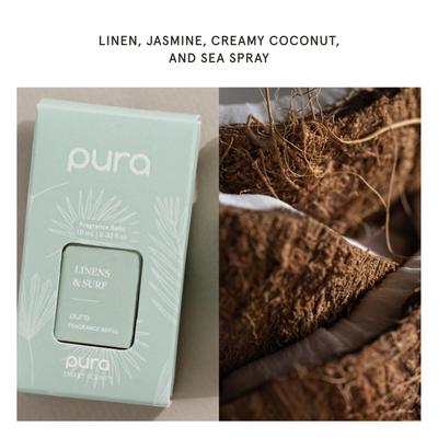 Show full view: Pura Smart Diffuser Fragrance Refill, Linens & Surf slide 2 of 6