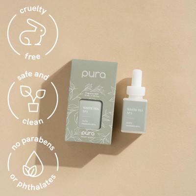 Show full view: Pura Smart Diffuser Fragrance Refill, White Tea No. 1 slide 5 of 7