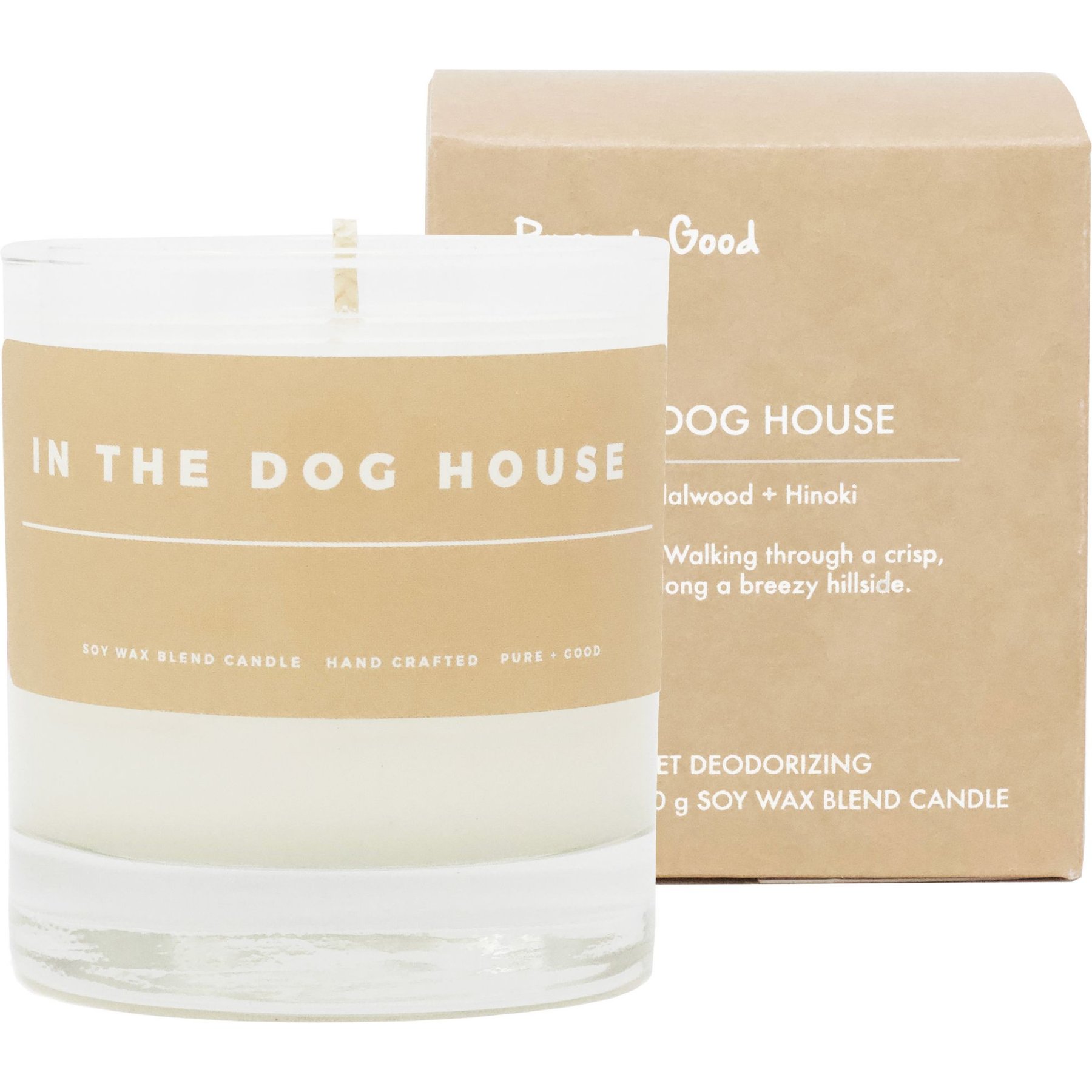 Pure + Good In The Dog House Odor Eliminator Candle, 8-oz