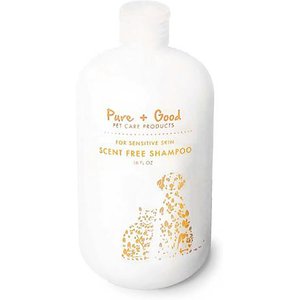 Pure and Natural Pet Fragrance Free Hypoallergenic Organic Dog Shampoo, 16-fl oz bottle
