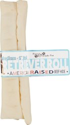 Pure & Simple Pet 6" Rawhide Retriever Roll Dog Treat, Medium, 1 count