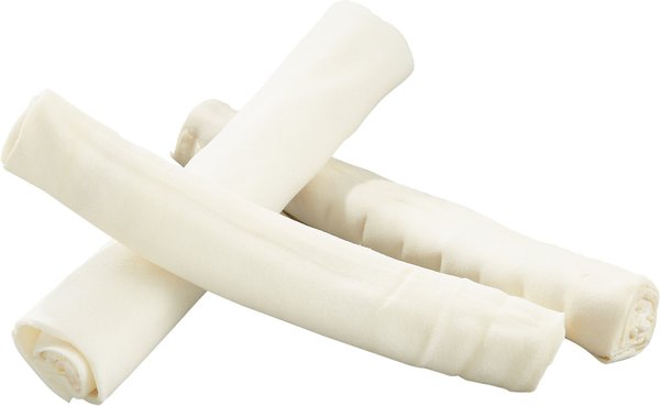 Pure & Simple Pet 8" Rawhide Retriever Roll Dog Treat, Large