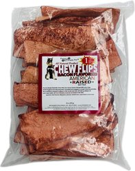 Pure & Simple Pet Chew Flips Bacon Flavored Dog Treats, 1-lb bag