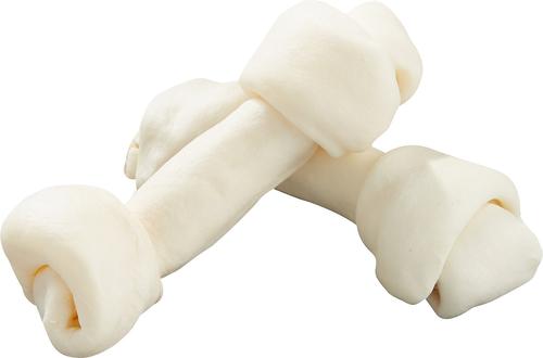 Show full view: Pure & Simple Pet Flat Knotted Rawhide Bone Dog Treat, Medium, 15 count slide 3 of 5
